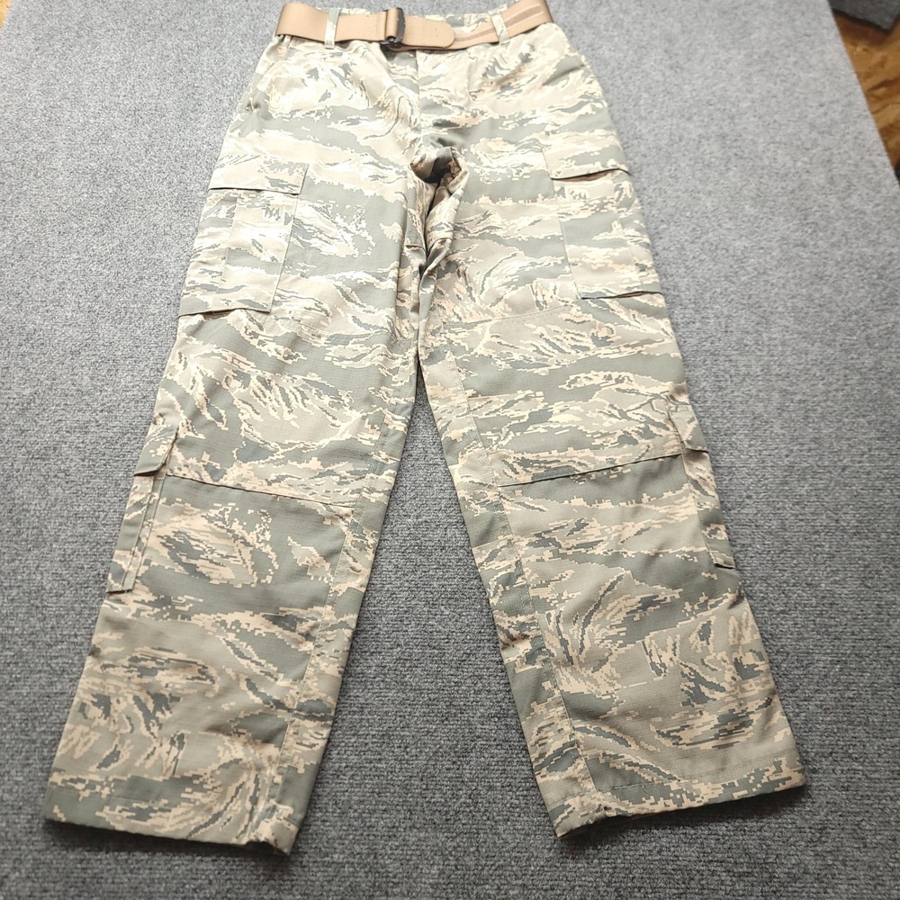 Tru-Spec Vanguard ABU Tiger Stripe Camo Cargo Pants Mens Medium Regular W/ Belt